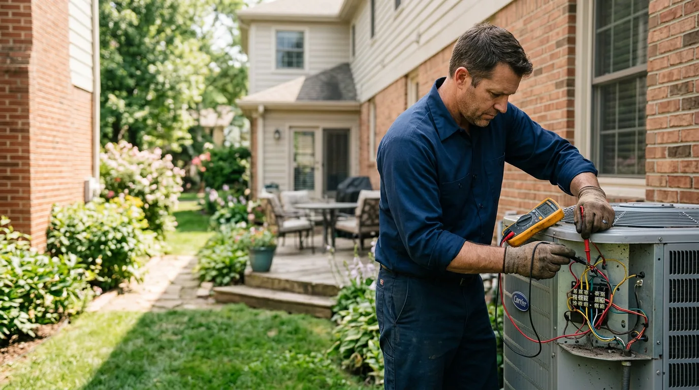 HVAC technician working near Albany, VT